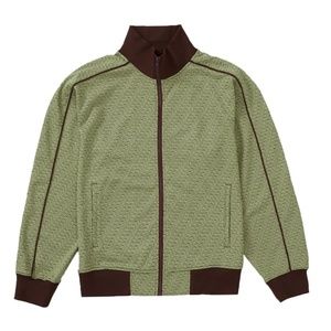 Supreme Repeat Track Jacket Olive Size L